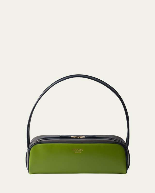 Swing Bicolor Leather Shoulder Bag